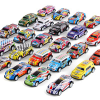 Voiture moulée sous pression 30 pièces, combinaison puzzle 1:72 inertie pull-back voiture jouet course simulation sport alliage voiture modèle