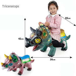 Modèle de dinosaure statique de dessin animé pour divertissement intérieur des enfants, grande figurine de dinosaure à chevaucher avec son et lumière - Product Image 5