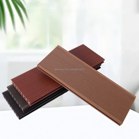 Revêtement de sol WPC lisse antidérapant imperméable en bois de chêne et plastique, design contemporain pour extérieur, salle de bain et salon, style asiatique
