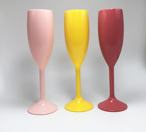 Verre à vin rose incassable de haute qualité Logo personnalisé Flûte à <span class=keywords><strong>champagne</strong></span> blanche ou transparente en plastique <span class=keywords><strong>acrylique</strong></span> - Product Image 4