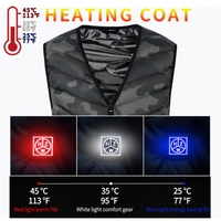 Gilet d'hiver imperméable de haute qualité avec capuche pour hommes Veste chauffante promotionnelle alimentée par batterie USB Fermeture à glissière Grande taille