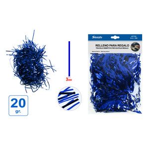 Pellicola rivestita in alluminio per animali domestici da 3MM blu brillante 20G confezione regalo in plastica - Product Image 1