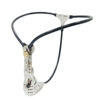 Cinturón de Castidad de Acero Inoxidable Tipo Tortuga Emcc, Invisible, Impermeable, Ajustable, con Forma de Corazón para Hombres, Jaula para Pene, Tapón Anal