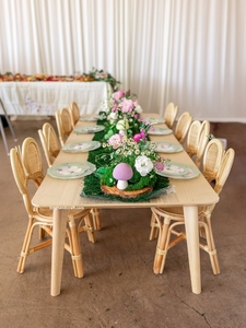 Silla Infantil Moderna de Ratán Natural para Eventos, Silla de Mimbre Hecha a Mano para Niños, Decoración para Fiestas y Bodas - Product Image 2