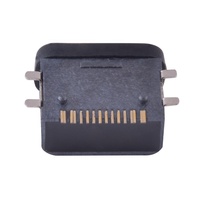 USB 타입-C 16핀 SMD IPX6 방수 SMT 커넥터 (3A 정격, 10,000 사이클 내구성)