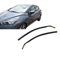 Déflecteurs de vent pour Nissan Micra K14 5 portes 2017 et plus, 2 pièces, teintés