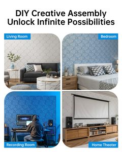 Paneles Acústicos Autoadhesivos de Alta Densidad para Pared y Techo, Diseño Moderno, Color Azul Cielo, para Oficina - Product Image 6