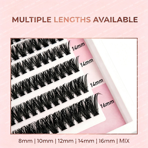 Pestañas Segmentadas DIY Pre-Adheridas Veganas Libres de Crueldad Animal Voluminosas para un Efecto Dramático en los Ojos Uso Diario - Product Image 4
