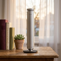 Diffuseur d'huiles essentielles à piles, contrôlé par application, sans eau, électrique, en acier inoxydable, 100 ml, pour hôtel et maison