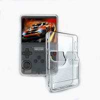 Cangkang Pelindung Transparan untuk Konsol Game Genggam R36s, Penutup Pelindung TPU Bening, Aksesoris Gaming