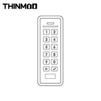 Thinmoo 金属ABS RFID读写器 13.56MHz ISO14443A 3-5cm读取距离 智能卡 可定制徽标 OEM/ODM 支持WiFi