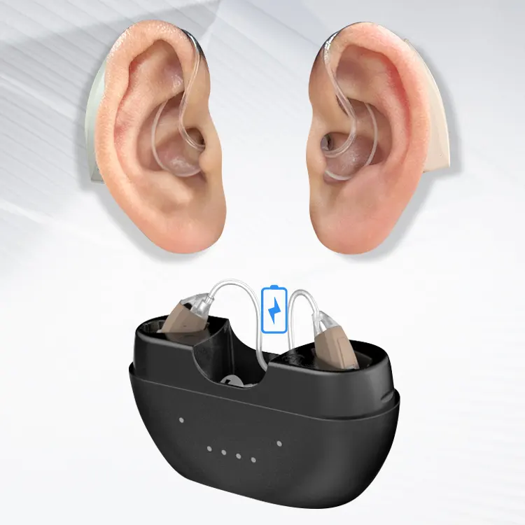 Digital Listener Mini Rechargeable Micro Ear Invisible Deafness Aids BTE Sound Amplifier Hearing Aid for The Deaf