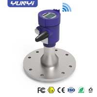 Yunyi, medidor de nivel de Radar inalámbrico de respuesta rápida, conexión de brida, anticorrosión, actualización de datos de nivel en tiempo Real