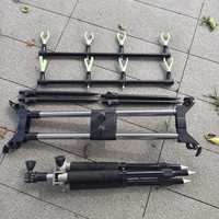 Support de canne à pêche en alliage d'aluminium pliable rapide pour la pêche à la carpe, style européen, pour cannes de lancer - Vente chaude