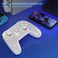 Nouvelle manette de jeu sans fil, joystick haute précision avec éclairage RVB, compatible avec plusieurs plateformes pour Switch