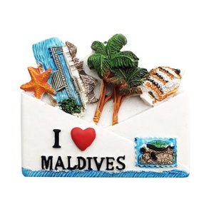 Imán de Refrigerador Personalizado en 3D de Poliresina con Tema de Playa, <span class=keywords><strong>Serie</strong></span> <span class=keywords><strong>Maldivas</strong></span>, Hawái, Océano, Playa, Recuerdo Turístico - Product Image 6