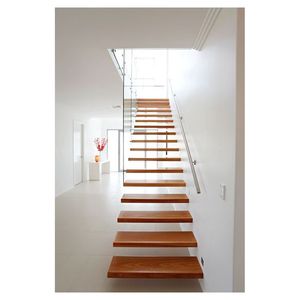 מכירת מפעל ישיר באיכות גבוהה עץ מלא ומדרגות לבנות עם פלדה או עץ לחדרי וילה - Product Image 2