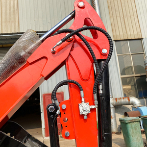 Excavadora Hidráulica Nueva de 2.5 Toneladas con Brazo Largo, Orugas de Goma, Excavadora para Huertos, Repuestos Gratis - Product Image 6