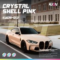 Film de protection de voiture en vinyle PET brillant couleur rose or, haute élasticité, film changeant de couleur pour carrosserie automobile, 1,52*17M