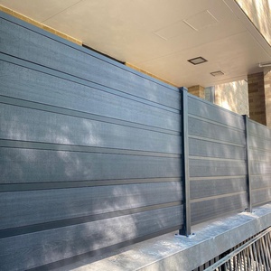 Área externa madeira plástico composto cerca privacidade exterior cerca wpc trilhas ao ar livre - Product Image 4