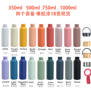 Bouteille d'eau de sport portable d'extérieur en acier inoxydable 304 à double paroi sous vide à petite ouverture et grande capacité - Product Image 2