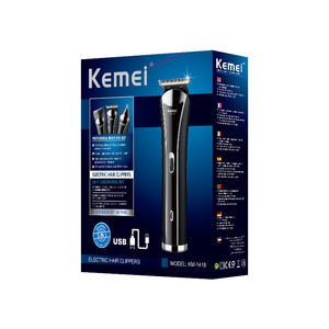 Rasoio Elettrico Kemei 3 in 1, Tagliacapelli Ricaricabile, Rifinitore <span class=keywords><strong>Professionale</strong></span> <span class=keywords><strong>per</strong></span> Naso, <span class=keywords><strong>Barba</strong></span> e Capelli KM-1418 - Product Image 4