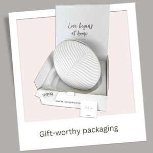 Vaso di fiori artificiali in ceramica bianca moderna vasi in ceramica di lusso con foglia di palma per la decorazione della casa - Product Image 6