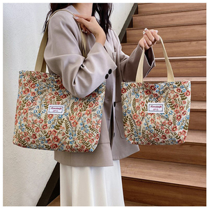 2025 New Arrival <b>Large</b>-Capacity Floral Print Shoulder <b>Bag</b> Ins-Style <b>Canvas</b> <b>Bag</b> for Women - Product Image 2