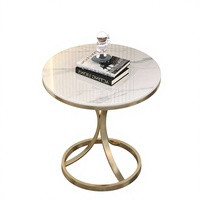 Table basse moderne en fer forgé avec pieds en métal, design contemporain pour salon et bureau à domicile