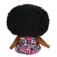 Adorable Poupée Noire Grandeur Nature en Peluche Douce, Matériau Tendance pour Enfants, Poupée Fille Noire Fabrication Usine