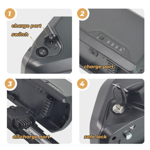 حزمة بطارية بولي 5 ebattery ، دراجة كهربائية 36 فولت 48 فولت 52 فولت حزمة ليثيوم أيون لبطاريات الدراجة من نوع W طقم محرك Bafang - Product Image 3