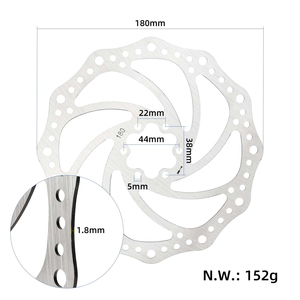 Rotor de Freno de Disco de 140 mm, 160 mm, 180 mm, 6 Pernos, para Scooter Eléctrico, Bicicleta Eléctrica, Disco de Freno Hidráulico de Acero Inoxidable, Piezas de Repuesto - Product Image 4