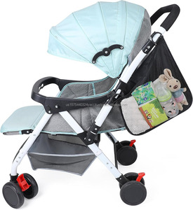 Organizador de malla para cochecito con correa lateral, bolsa colgante de almacenamiento ajustable para manillar, accesorios para cochecito - Product Image 5