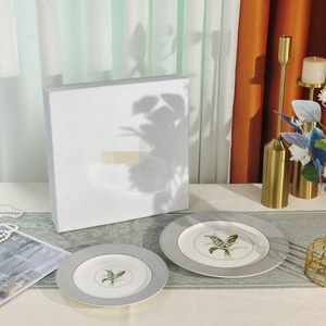 Suzuki Series Wreath Porcelain Tableware Home and Kitchen Inglaze Dishes Plate Cup & Saucer Mug Bowl Ceramic <b>Dinnerware</b> <b>Set</b> - Product Image 2