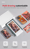 Mini imprimante portative populaire d'autocollant de peau de film arrière de téléphone thermique pour la découpeuse de protecteur d'écran
