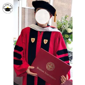 Best quality Best price Wholesale customized Harvard University graduation gown