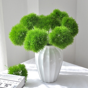 Bouquet de carnations vertes artificielles Yoshinobu 50 cm Vert clair Vert foncé Pour la décoration de la maison Arrangements floraux de mariage - Product Image 2