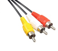Câble audio RCA mâle-mâle pour voiture, connecteur plaqué or, PVC robuste pour système stéréo de haut-parleurs de voiture