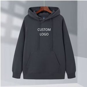 Sweat-shirts et pulls à capuche gris épais 400 GSM, 5XL, en coton épais, avec impression en relief, anti-plis, personnalisables - Product Image 1