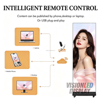 Écran d'affichage P3 extérieur étanche IP65, mobile, rechargeable, sur pied, avec SDK pour magasins de détail et métros (OEM)