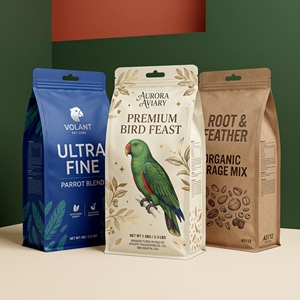 Custom Logo Pet Cat Dog Food Packaging <b>Bag</b> 5kg 10kg Plastic <b>Bags</b> Resealable Zipper Dog Food <b>Bag</b> Aluminium Foil Flat Bottom <b>Bag</b> - Product Image 1
