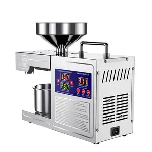 Fabricante de aceite Control térmico Acero inoxidable Automático Hogar Comercial Máquina de prensa de aceite de maní