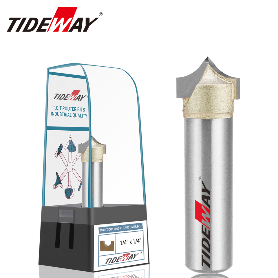 TIDEWAY Professional Grade Router Bits Carbide Tipped Point Cutting for ...