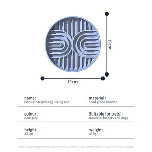 Pet yavaş gıda besleme kasesi gaz ve boğulma önlemek için silikon labirent yavaş vantuz gıda köpek kase ile - Product Image 6