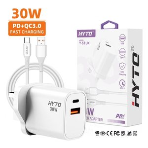 Cargadores Rápidos de 30W para iPhone, Adaptador USB para <span class=keywords><strong>Apple</strong></span>, Cargadores para Celular - Product Image 1