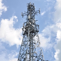 Tour de treillis angulaire de mât de télécommunication d'antenne radio de jambon mobile cellulaire sans fil de télécom
