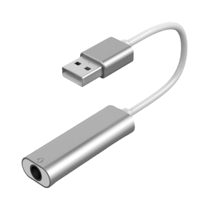 Cable de Audio <span class=keywords><strong>USB</strong></span> de Aluminio VISION 7.1, Adaptador de Audio Estéreo Externo de 3.5mm (Modelo <span class=keywords><strong>CAB</strong></span>-AL-<span class=keywords><strong>USB</strong></span>-JACK) - Product Image 4