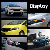 FIT LED faro 2014-2020 JAZZ actualización a estilo Benz DRL modificado faro delantero señal de giro Plug and Play para Honda