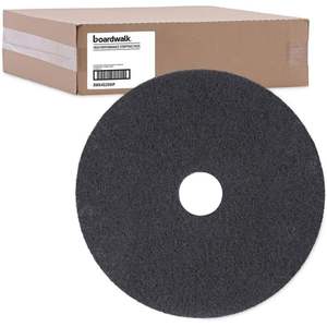 Boardwalk 4020HIP High-Performance Commercial <b>Floor</b> Pads 20\" Dia Black 5/Carton-Standard for <b>Cleaning</b> - Product Image 2