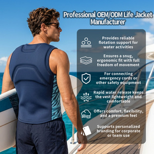 <span class=keywords><strong>Gilet</strong></span> de sauvetage personnalisé en néoprène avec fermeture éclair frontale pour kitesurf, <span class=keywords><strong>wakeboard</strong></span>, SUP, jet-boat, ski nautique, sports nautiques pour hommes et femmes - Fabricant - Product Image 2